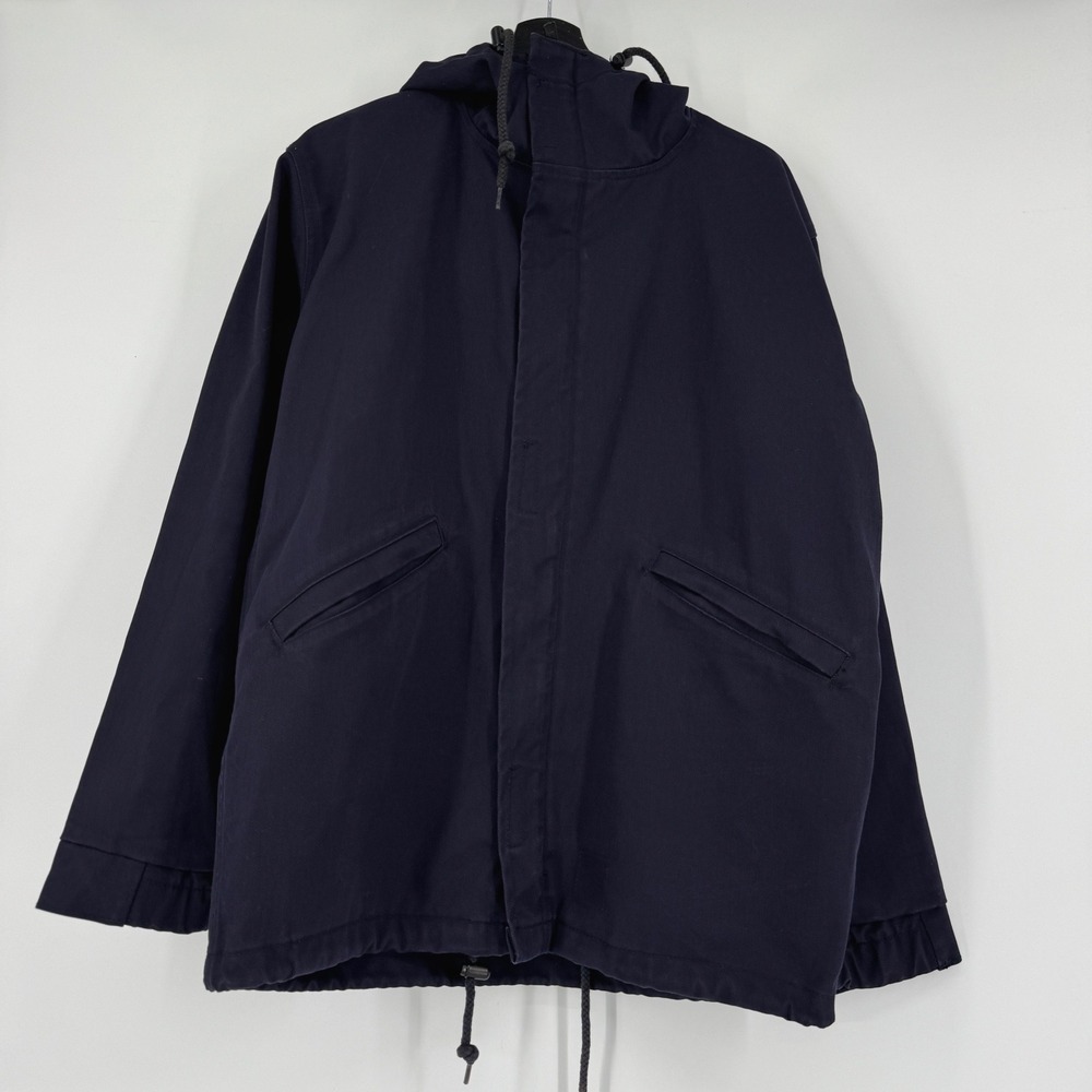 Tyndale Flame Resistant FR Hooded Jacket Navy Blue Small Made in USA ATPV 16.4